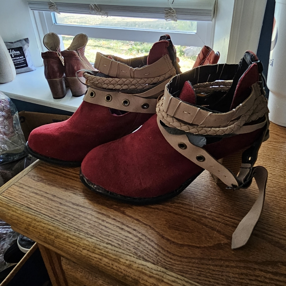 Red booties